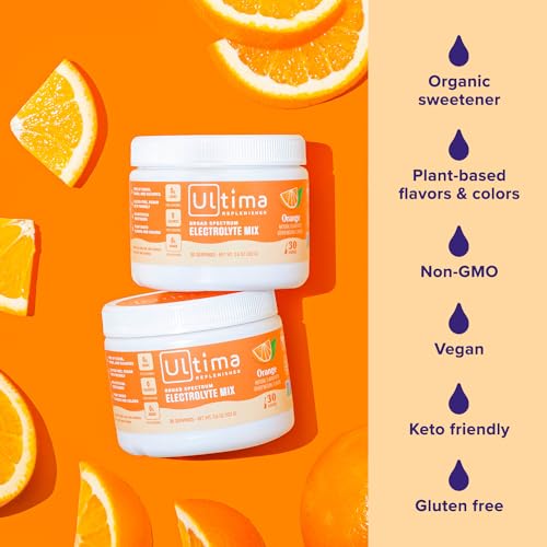 Ultima Replenisher Daily Electrolyte Drink Mix – Orange, 30 Servings – Hydration Powder Ultima Replenisher uk supplements