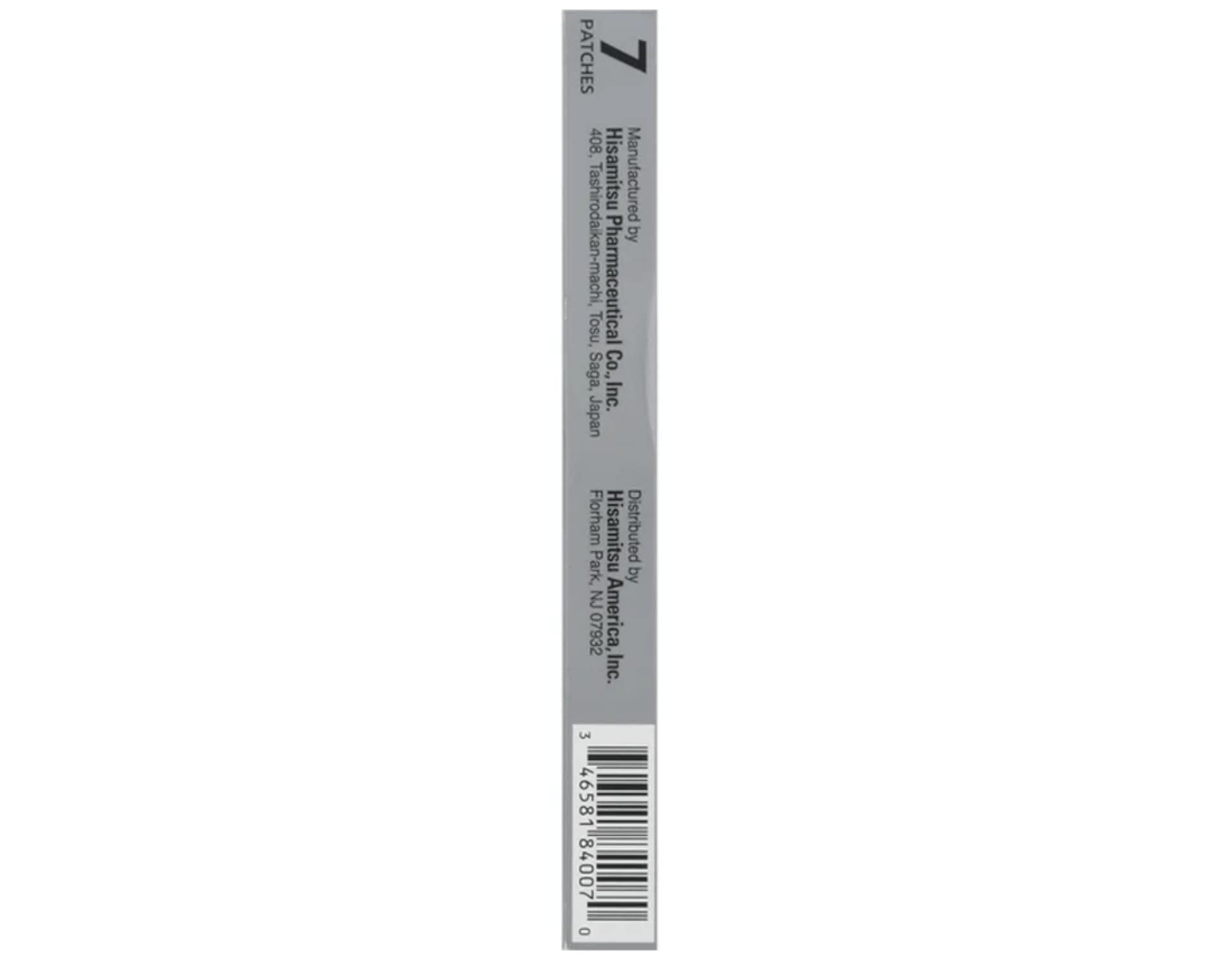 Salonpas Temporary Pain Relieving Flex Patch with Lidocaine 4%, Maximum OTC Strength, Stretchable Thin Fabric, Strong Adhesion, Contours to Body, Apply for Up to 8 Hours 7 ct (Pack of 2) Salonpas uk supplements
