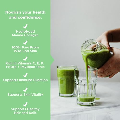JSHealth Super Greens Powder - Greens & Collagen Powder - Superfood Powder with Marine Collagen Peptides JSHealth uk supplements
