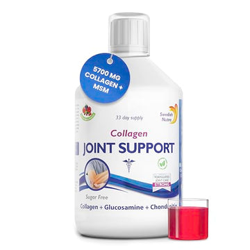 Swedish Nutra Joint Support Collagen - Pack of 500ml, 33 Day Supply | Berry Flavour | with Vitmain C & Glucosamine Swedish Nutra uk supplements