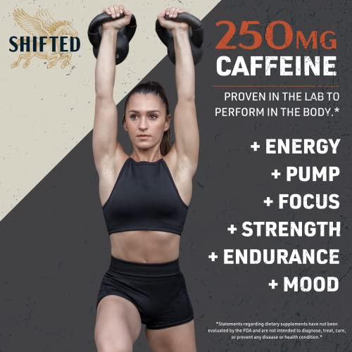 SHIFTED Premium Pre Workout Powder, Energy & Focus Supplement with Creatine Monohydrate SHIFTED uk supplements