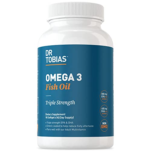 Dr. Tobias Omega 3 Fish Oil, 800 mg EPA 600 mg DHA Omega 3 Supplement for Heart Dr. Tobias uk supplements