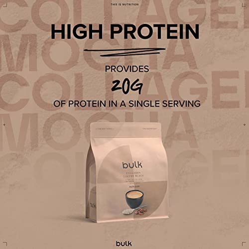 Bulk Collagen Coffee, High Protein, Black, 500 g Bulk uk supplements