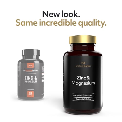 Protein Works - Zinc & Magnesium Supplement Tablets |Added Vitamin B6 | Combats Tiredness & Fatigue Protein Works uk supplements