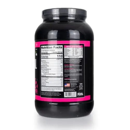 Whey Protein Powder for Women - Supports Lean Muscle - Low Carb - Gluten Free - Grass Fed & rBGH Hormone Free (Creamy Vanilla, 2 lb) PRO NUTRITION LABS uk supplements