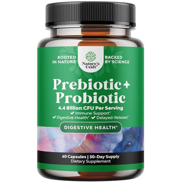 Prebiotics and Probiotics Gut Health Supplement - Super Potent Digestive Health Acidophil Natures Craft uk supplements