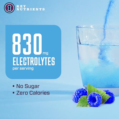 KEY NUTRIENTS Multivitamin Electrolytes Powder No Sugar - Tempting Blue Raspberry KEY NUTRIENTS uk supplements