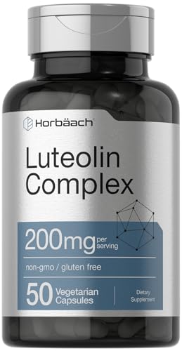 Luteolin Complex with Rutin | 50 Capsules | Vegetarian, Non-GMO & Gluten Free Flavonoid Horbäach uk supplements