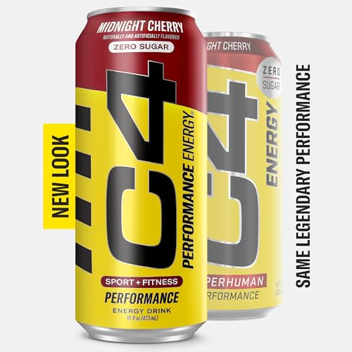 C4 Energy Carbonated Zero Sugar Energy Drink, Pre Workout Drink + Beta Alanine, Midnight Cellucor uk supplements