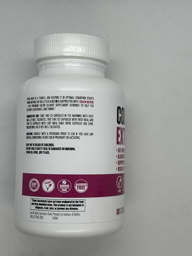 Colon Revive Extra Strength | #1 Rated Colon Cleanse & Detox Supplement | Digestive Support EPN Supplements uk supplements