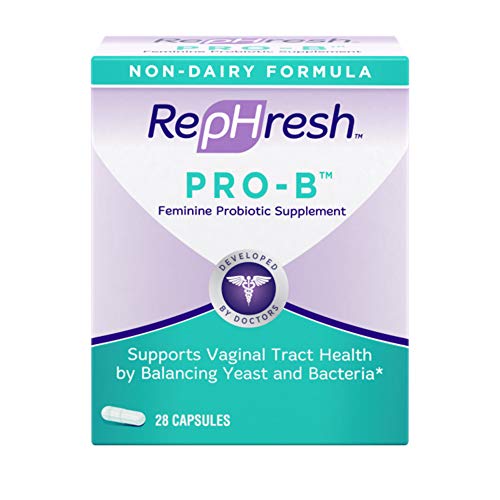 NEW RepHresh Pro-B Feminine Probiotic Supplement Non- Dairy Formula/Vegetarian Capsule, 28ct Rephresh uk supplements