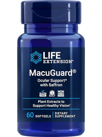 Life Extension MacuGuard Ocular Support with Saffron – Eye Health Supp Life Extension uk supplements