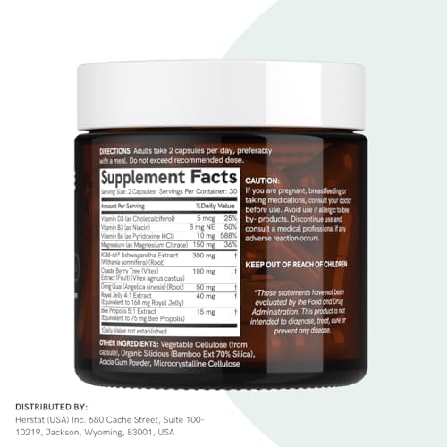 Dr Sosnowski's Hormone Balance | Multivitamin for Women to Support Hormonal Regulation, Energy, Mental Clarity & Skin | Bee Propolis, Ashwagandha, Dong Quai, Magnesium, B6 Vitamins | 60 Capsules Dr Sosnowski's uk supplements