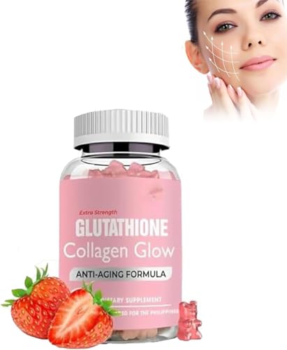 Glutathione Collagen Gummies,Glutathione Collagen Glow Gummies for Dark Spot,60 Pieces NNOVAT uk supplements