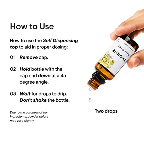 THORNE Vitamin D + K2 Liquid with a metered Dispenser - Vitamins D3 and K2 to Support THORNE uk supplements