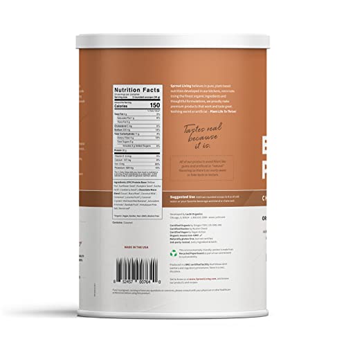 Sprout Living Epic Protein, Plant Based Protein & Superfoods Powder, Chocolate Maca Sprout Living uk supplements