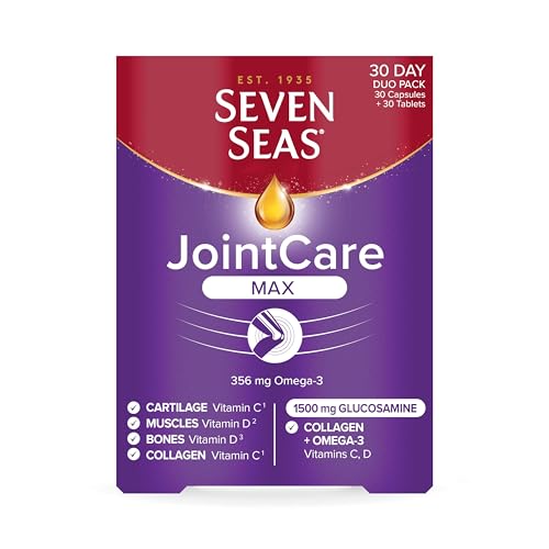 Seven Seas JointCare Max, With High-Strength Glucosamine plus Omega-3, Collagen Seven Seas uk supplements