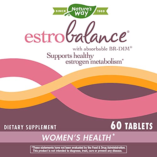 Nature's Way Estrobalance, Absorbable BR-DIM, Supports Healthy Estrogen Metabolism*, Vegan, Gluten Free, 60 Tablets (Packaging May Vary) Nature's Way uk supplements