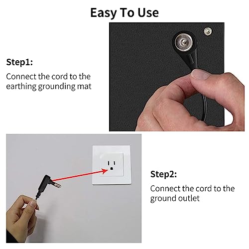 EOHELGRO Grounding Mat Kit, Grounding Mats with 15 Foot Cord, Foot Pad/Computer Mouse Mat EOHELGRO uk supplements