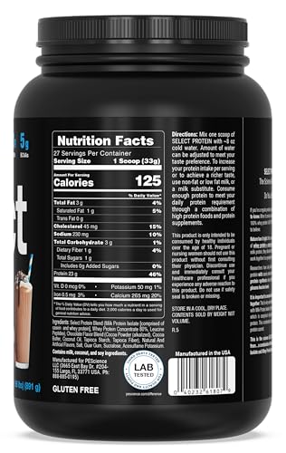 PEScience Select Low Carb Protein Powder, Chocolate Truffle, 27 Serving, Keto Friendly PEScience uk supplements