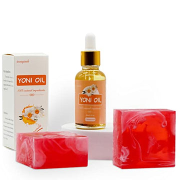 Yoni Soap Bar Yoni Oil Set Of 3, Vaginal Wash Eliminates Odor Ph Balance for Women, Feminine Wash tovaginsh uk supplements