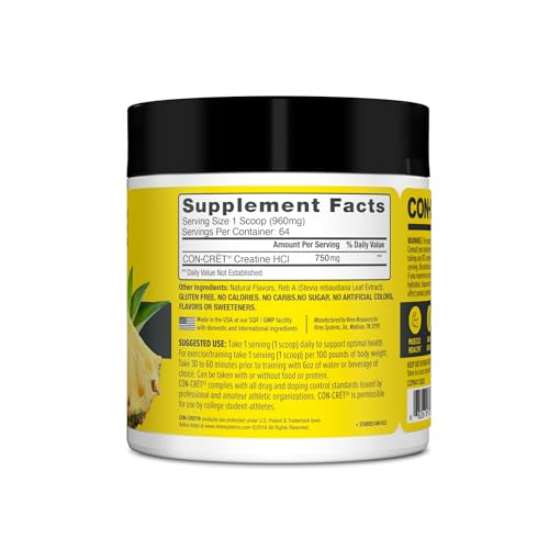 CON-CRET Creatine HCl Powder | Supports Muscle, Cognitive, and Immune Health ProMera Sports uk supplements