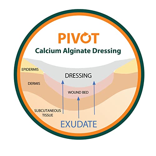Pivot Calcium Alginate Wound Dressing – All-Natural First Aid | 4x5 Dressin LMP LINKS MEDICAL PRODUCTS INC. uk supplements