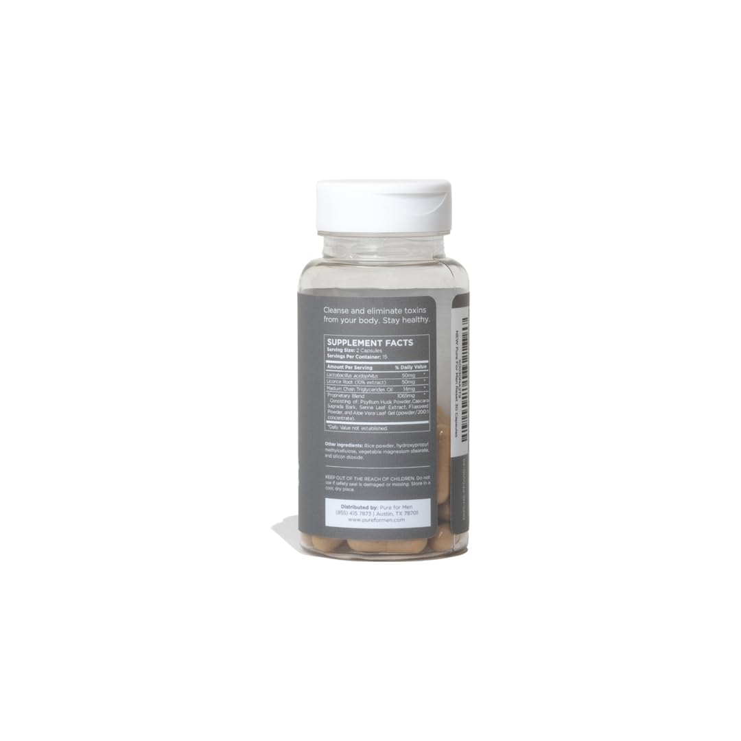 Pure for Men Detox Supplement, Reset | Promotes Digestive & Gut Health Pure for Men uk supplements