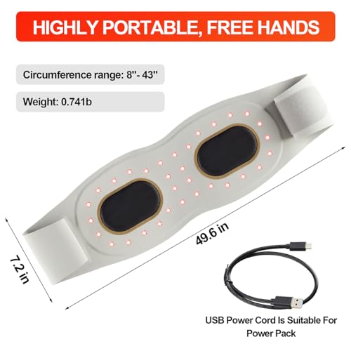 Red Light Therapy Belt Vibrating for Muscle Recovery and Pain Relief DYUF uk supplements