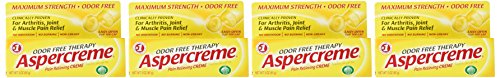 Aspercreme Maximum Strength Pain Relief Cream with Aloe 3 oz. (Pack of 4) for Arthritis Joint & Muscle Pain Aspercreme uk supplements
