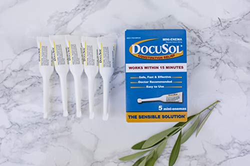Docusol Docusate Sodium Mini Enema ml, Clear, 0.84 Fl Oz Enemeez uk supplements