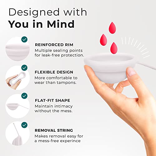 EcoBlossom Reusable Menstrual Disc with Removal String - The Most Reliable Medical Grade Silicone EcoBlossom uk supplements