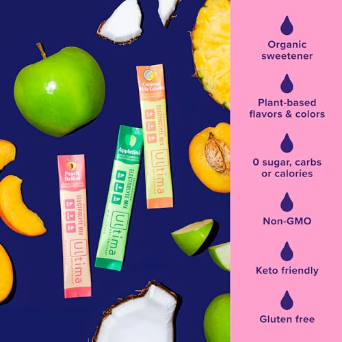 Ultima Replenisher Daily Electrolyte Drink Mix – Mocktini Variety, 18 Stickpacks – Hydration Ultima Replenisher uk supplements