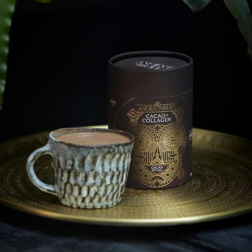 Ancient + Brave - Cacao + Collagen Powder 250g - Peruvian Raw Cacao Hot Chocolate with Grass-Fed Hydrolysed Bovine Collagen Ancient + Brave uk supplements