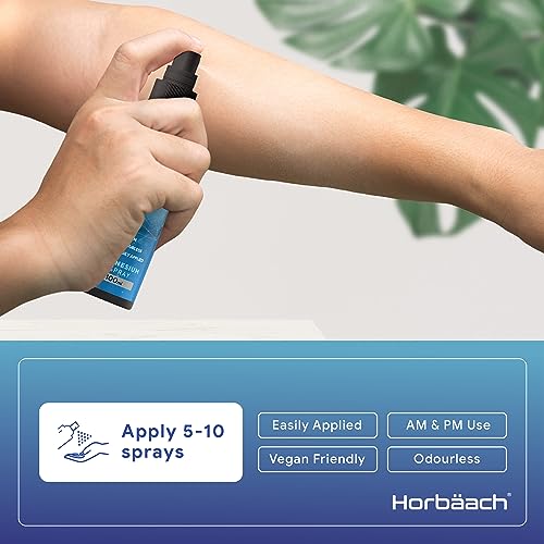Magnesium Spray for Restless Legs, Muscles, Sleep | 100ml | Magnesium Chloride Oil Horbäach uk supplements