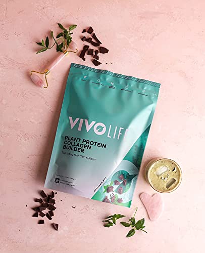 Vivo Life - Plant Protein Collagen Builder with Vitamin C, Amino Acids and Hyaluronic Acid Vivo life uk supplements