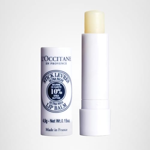 L'OCCITANE 10% Organic Shea Butter Ultra Rich Lip Balm Stick, Moisturizes, Nourishes, Repairs & Softens Dry, Chapped Lips, Long Lasting, Vegan L'OCCITANE uk supplements