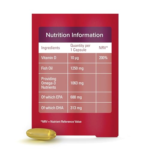 Seven Seas Omega-3 Fish Oil, Max Strength, Omega 3 + Vitamin D For Whole Body Health Seven Seas uk supplements