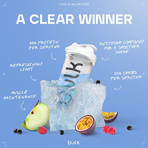 Bulk Clear Whey All in One, Protein Powder Shake, Blue Raspberry, 500 g Bulk uk supplements