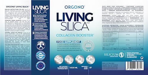 Orgono Living Silica Collagen Booster Liquid | Vegan Liquid Silica Supplement Collagen Booster Orgono Living Silica uk supplements