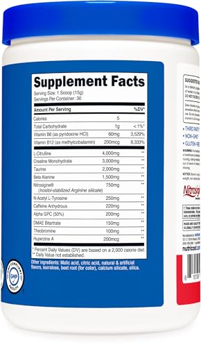 Nutricost Pre-C Pre-Workout Complex with Creatine (Fruit Punch | 30 Servings) Powder Nutricost uk supplements