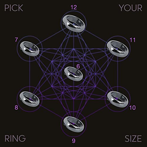 Genuine Magnetic Hematite Rings, 3 Rings in Each Order, Black Hematite Ring LUXSTRA uk supplements