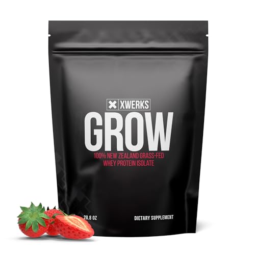 Xwerks Grow 100% New Zealand Grass-Fed Whey Protein - 25g of Pure Isolate Protein Xwerks uk supplements