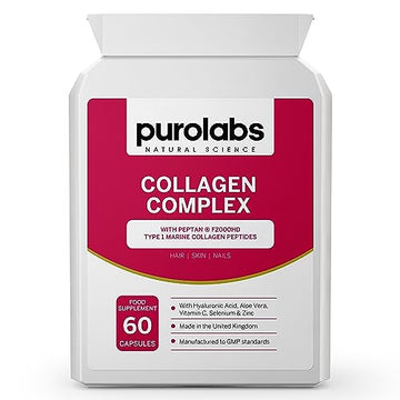 Marine Collagen Complex - Collagen Supplement for Women & Men - with Hyaluronic Acid & Vitamin C - High Strength Purolabs uk supplements