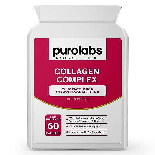 Marine Collagen Complex - Collagen Supplement for Women & Men - with Hyaluronic Acid & Vitamin C - High Strength Purolabs uk supplements