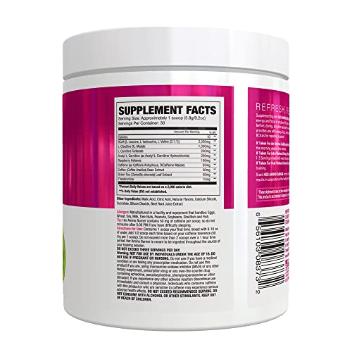 Her Thermogenic Amino Women's Pre Post & Intra Workout Booster (Strawberry Kiwi,30 Servings) NLA for Her uk supplements