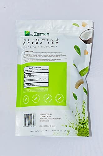 Dr. Zisman ZT Slimming - Matcha-Coconut Detox Blend, Weight Loss Tea with Antioxidant Effects Dr. Zisman ZT Slimming Tea uk supplements