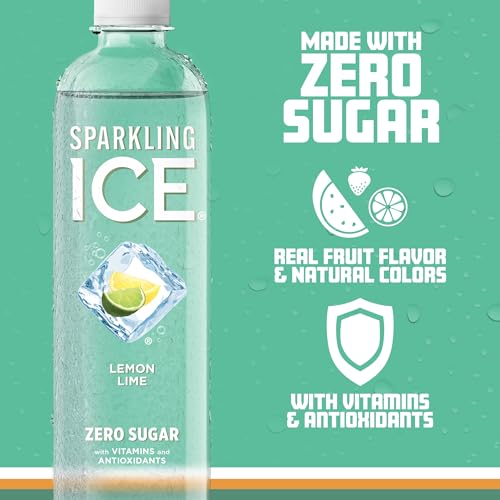Sparkling Ice, Lemon Lime Sparkling Water, Zero Sugar Flavored Water, with Vitamins Sparkling ICE uk supplements