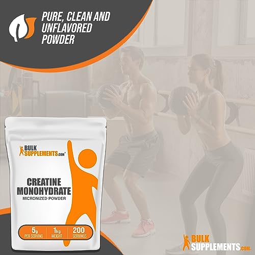 BulkSupplements Micronized Creatine Monohydrate Powder (1 kilogram) BULKSUPPLEMENTS.COM uk supplements