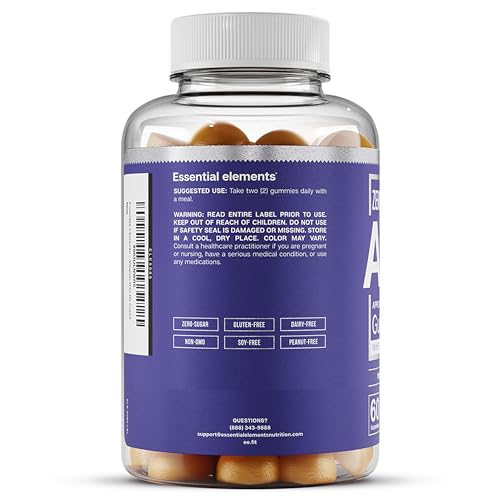 Essential Elements Zero-Sugar ACV Apple Cider Vinegar Gummies from “The Mother” Essential Elements uk supplements